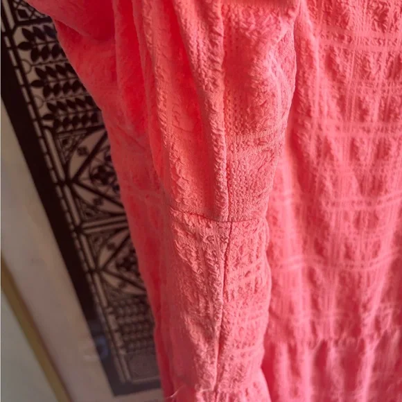 Rewind Dress Pink Ruffled 3/4 Sleeve - Picture 4 of 7